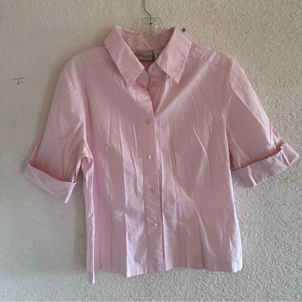 **Paradox Pink Button Down Shirt - Size 12**